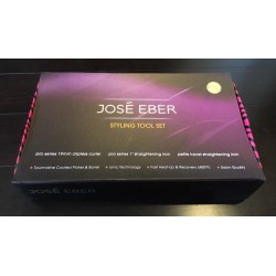 مجموعة جوسي بير لتصفيف الشعر بمقاسات مختلفة Jose Eber Styling Tool Set Including  / Pink Zebra 